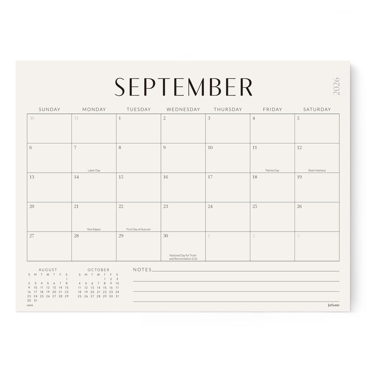 Jotsome Magnetic Calendar for Refrigerator 2026-2027