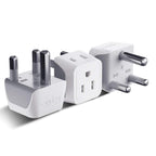 Buy now Ceptics Schuko Germany, France Plug Adapter, Dual Input - Ultra Compact Light Weight - Usa to Russia, South Korea Travel Adaptor Plug - Type E/F (3 Pack) at indiglob india
