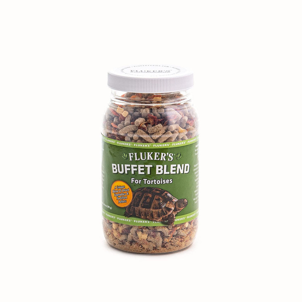 Fluker's Buffet Blend Tortoise Diet, Veggies with Fortified Pellets, 6.75 oz