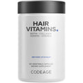 Codeage Hair Vitamins, Biotin 10000 mcg, Keratin, Collagen, 120 Capsules | Hair vitamins with 10,000 mcg biotin, keratin, collagen, vitamins A, B12, C, D3, zinc and probiotics.