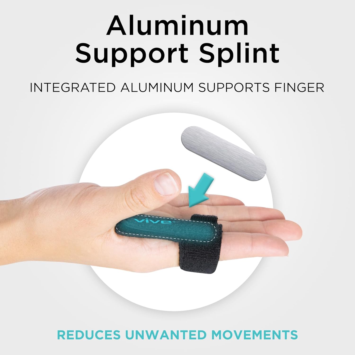 Buy now Vive Trigger Finger Splint - Support Brace for Middle, Ring, Index, Thumb, Pinky, and Hands - Straightening Curved, Bent, Locked Stenosing Tenosynovitis Tendon Lock Release Knuckle Stabilizer - HSA/FSA at indiglob india