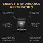 Buy now Surthrival: Pine Pollen Powder (48g), Wild Harvested, Energy & Endurance Restoration at indiglob india