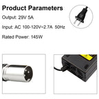 29V 5A for 24V 5A 3-Pin Male XLR Connector Battery Charger for Lakematic, Pride Mobility, Jazzy Power Chair, Drive Medical, Golden Technologies, Shoprider, Rascal 200T/500T/301 PC 24BC5000TF-1