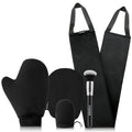 Streakless Self Tanning Mitt Applicator Kit, 5 Pack Self Tanner Mitt with Tanning Glove, Self Tanner Back Applicator, Tanning Brush, Mini Face Glove and Exfoliating Mitt