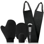 Streakless Self Tanning Mitt Applicator Kit, 5 Pack Self Tanner Mitt with Tanning Glove, Self Tanner Back Applicator, Tanning Brush, Mini Face Glove and Exfoliating Mitt