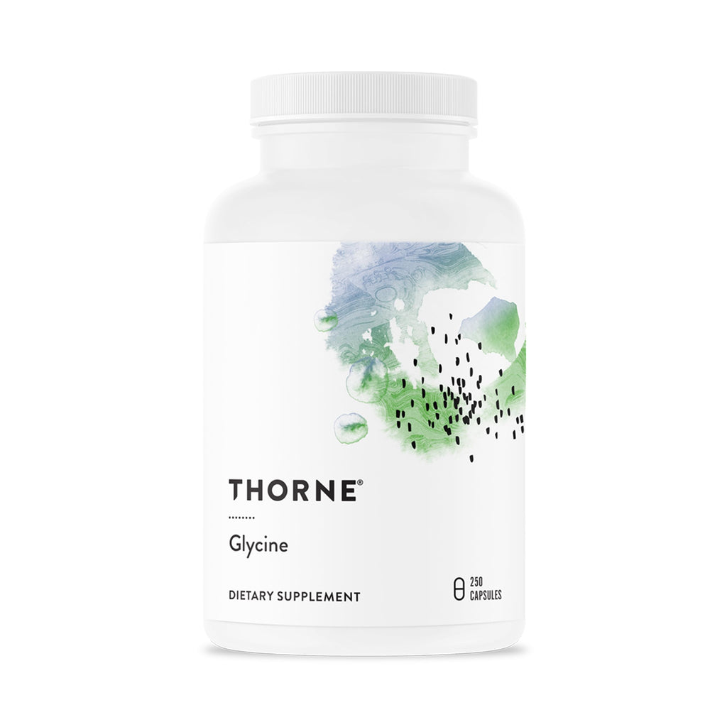 THORNE Glycine, Amino Acid Supplement, 1 g per Serving, 250 Capsules | Supports Relaxation, Stress Management, Liver Detoxification & Healthy Muscle Function*, NSF Contents Certified