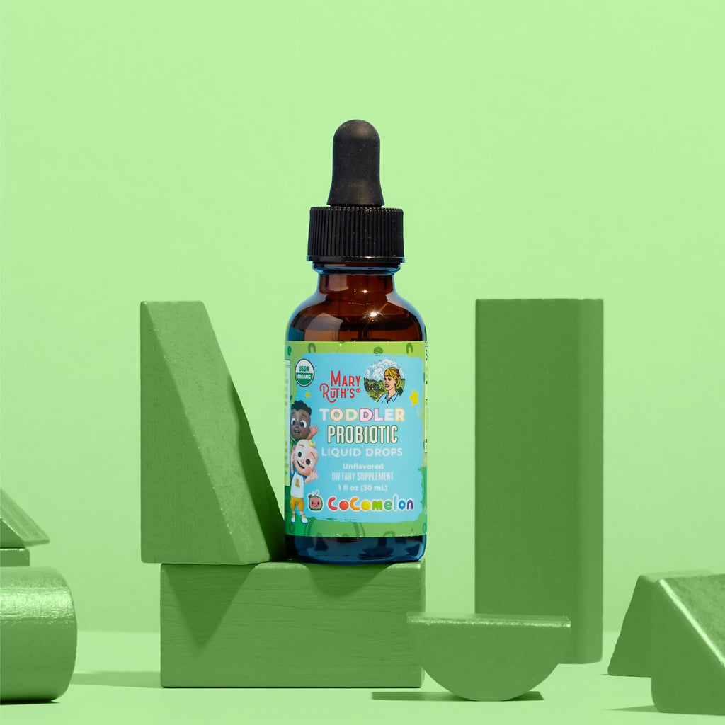 MaryRuth's Organic Toddler Probiotic Liquid Drops, Sugar Free, Ages 1-3 | 5 Probiotic Strains, 150 Million CFU Per Serving, USDA Organic, Sugar Free, Vegan