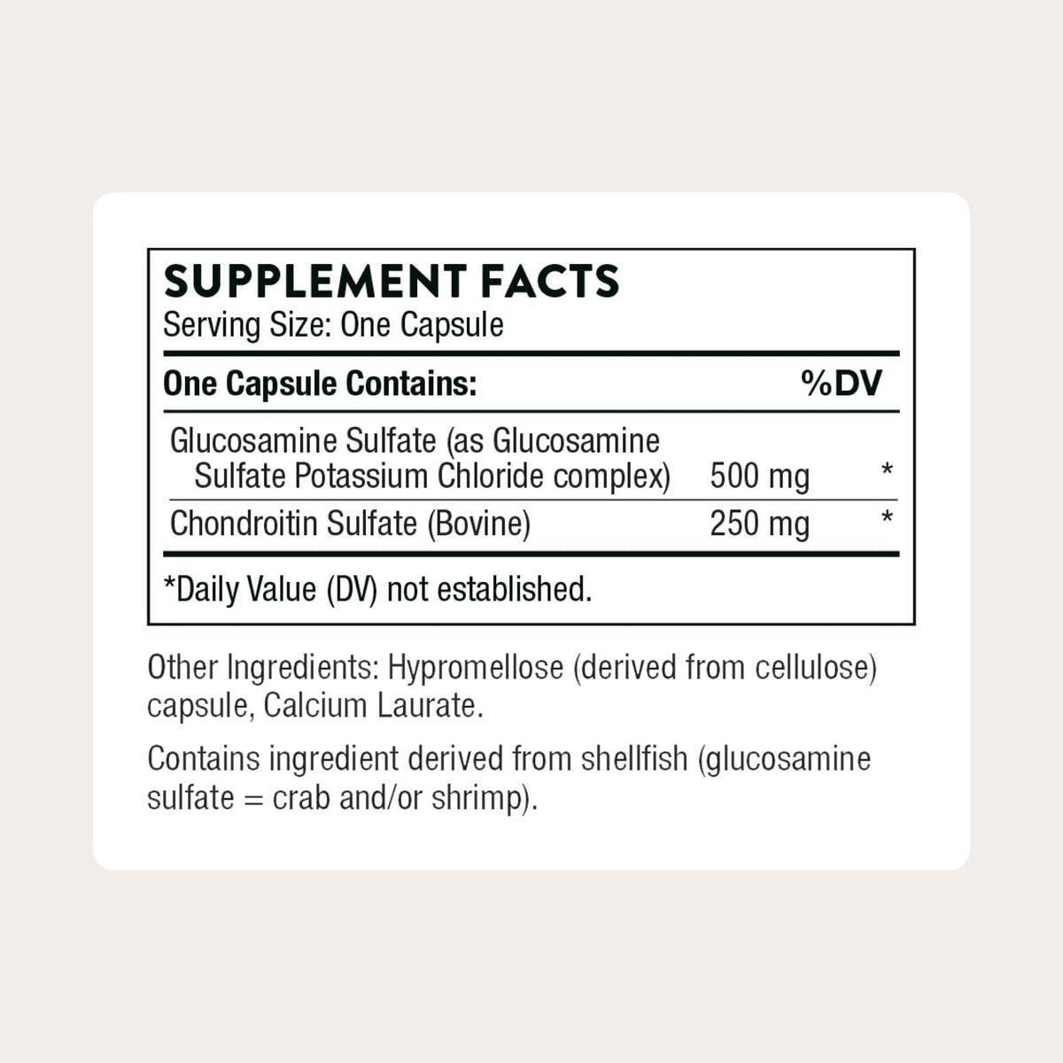 THORNE Glucosamine & Chondroitin, Sulfate Formula, 90 Capsules