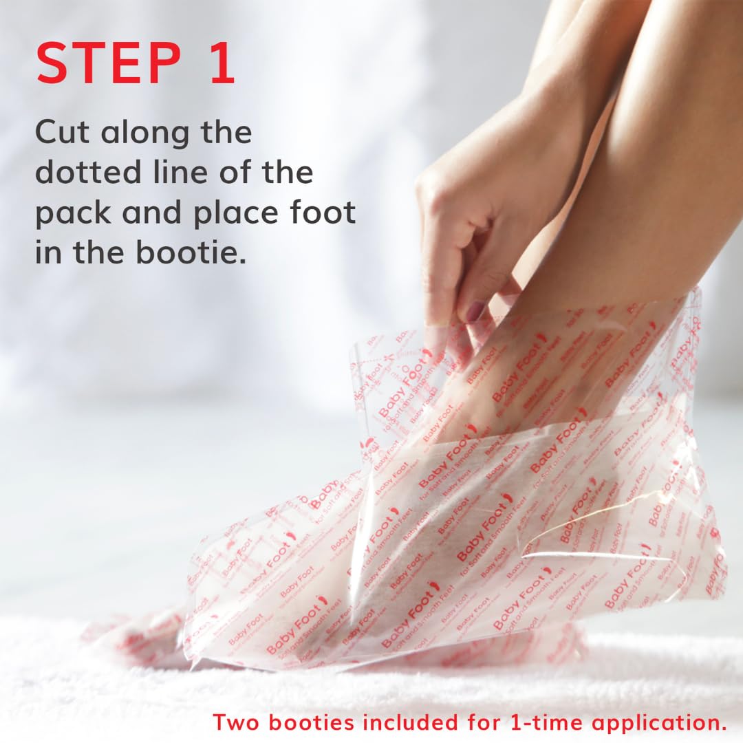 Baby Foot Original Exfoliation Foot Peel - For Rough Cracked, Dry Feet, Dead Skin Removal - Foot Peeling Mask for Baby Soft Feet - Spa Experience at Home & Gift Ideas - Lavender Scented