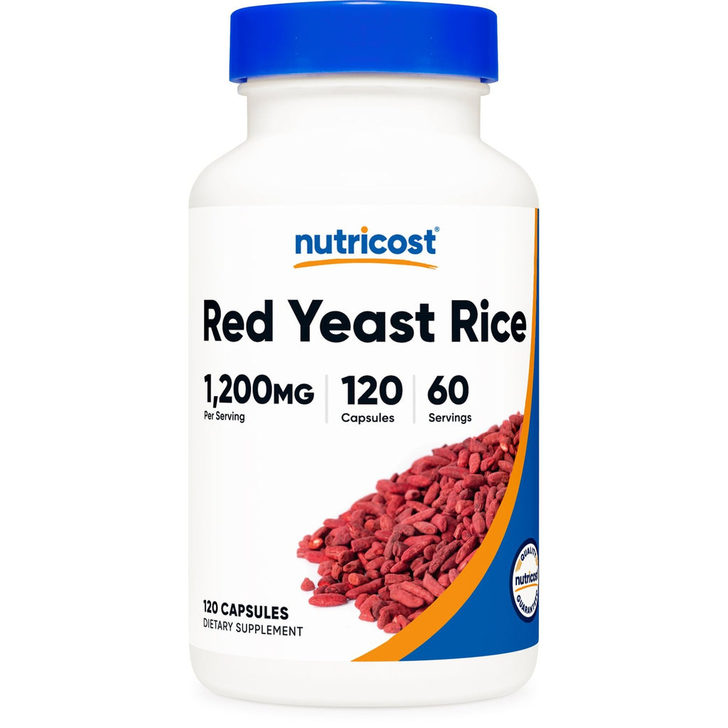 Nutricost Red Yeast Rice 1200mg, 120 Capsules, 60 Servings, Gluten Free | Veggie Caps, GMO-Free