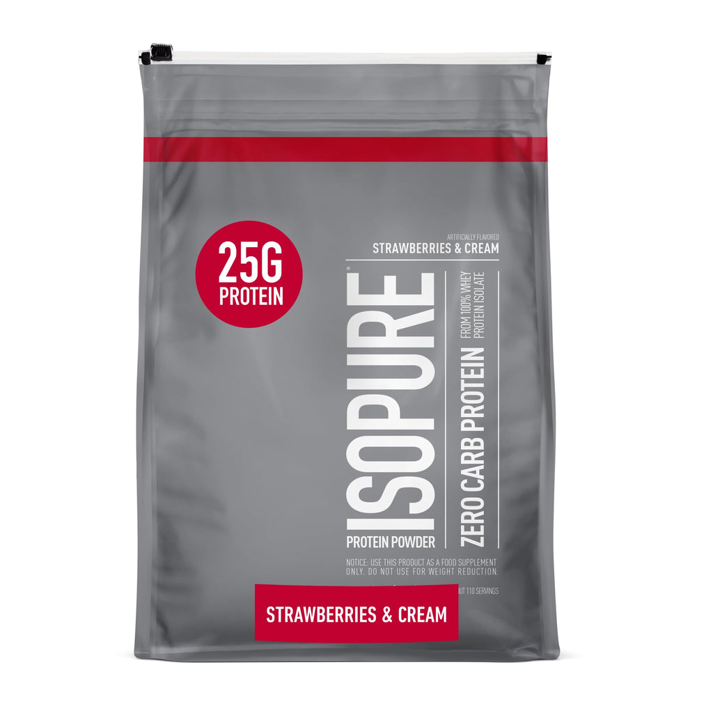 Buy now Isopure Zero Carb 100% Pure Whey Isolate Protein Powder, Lactose Free, Gluten Free, with Vitamins, Creamy Vanilla, 25g Protein Per Serving, 1 Lb, 15 Servings (Packaging May Vary) at indiglob india