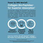 NeoCell Collagen Bio-Peptides Powder | 10oz | Super Hair, Skin, and Nails | Superior Absorption | Grassfed Protein Supplement | Advanced with 18 Essential Amino Acids