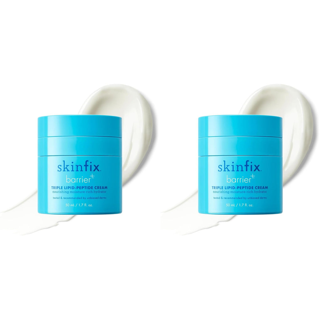 Skinfix Triple Lipid-Peptide Cream - 1.7 oz - Rich Face Moisturizer with Hyaluronic Acid - Hydrates & Restores Dry, Sensitive Skin - Non-Comedogenic, Fragrance Free, Vegan, Cruelty Free