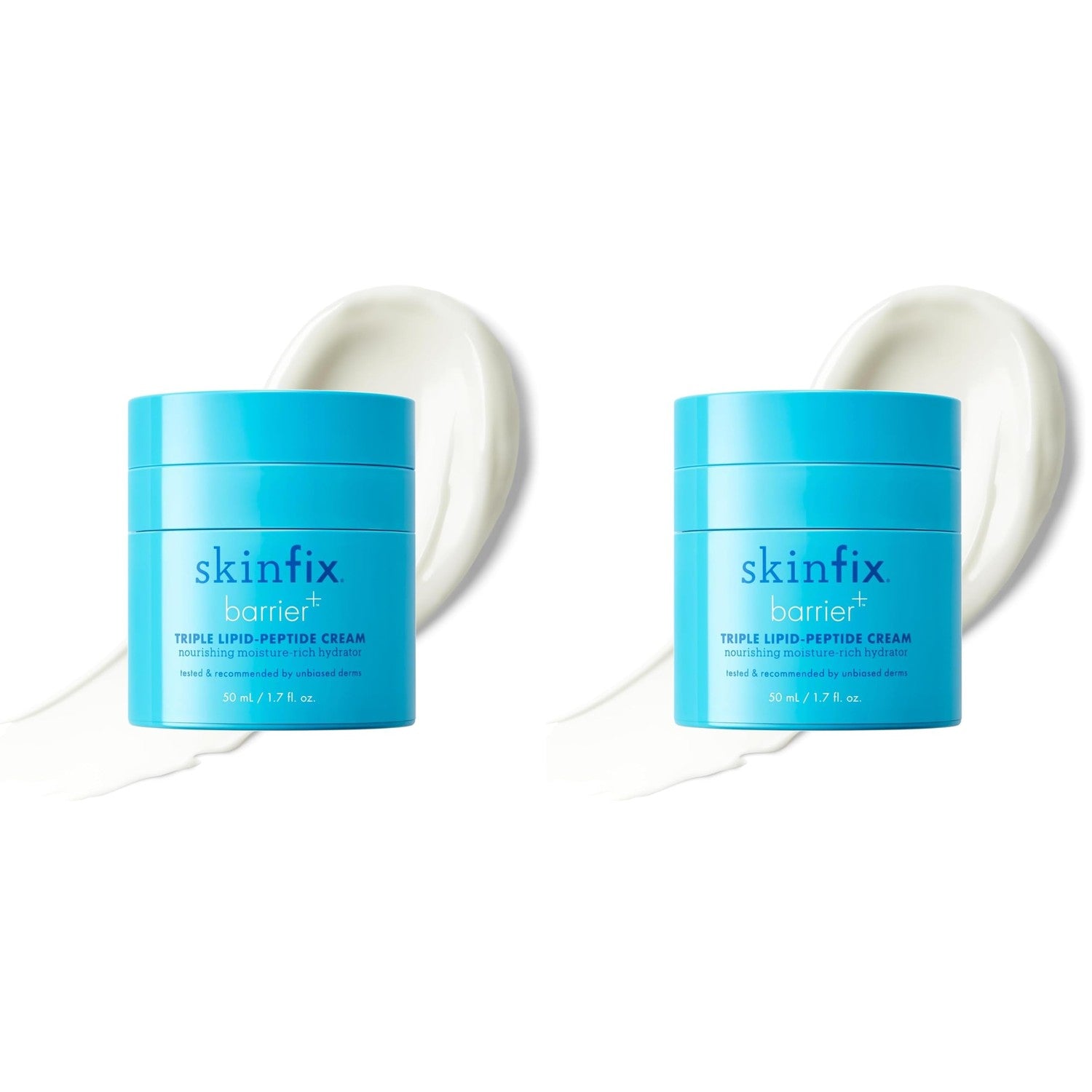 Skinfix Triple Lipid-Peptide Cream - 1.7 oz - Rich Face Moisturizer with Hyaluronic Acid - Hydrates & Restores Dry, Sensitive Skin - Non-Comedogenic, Fragrance Free, Vegan, Cruelty Free