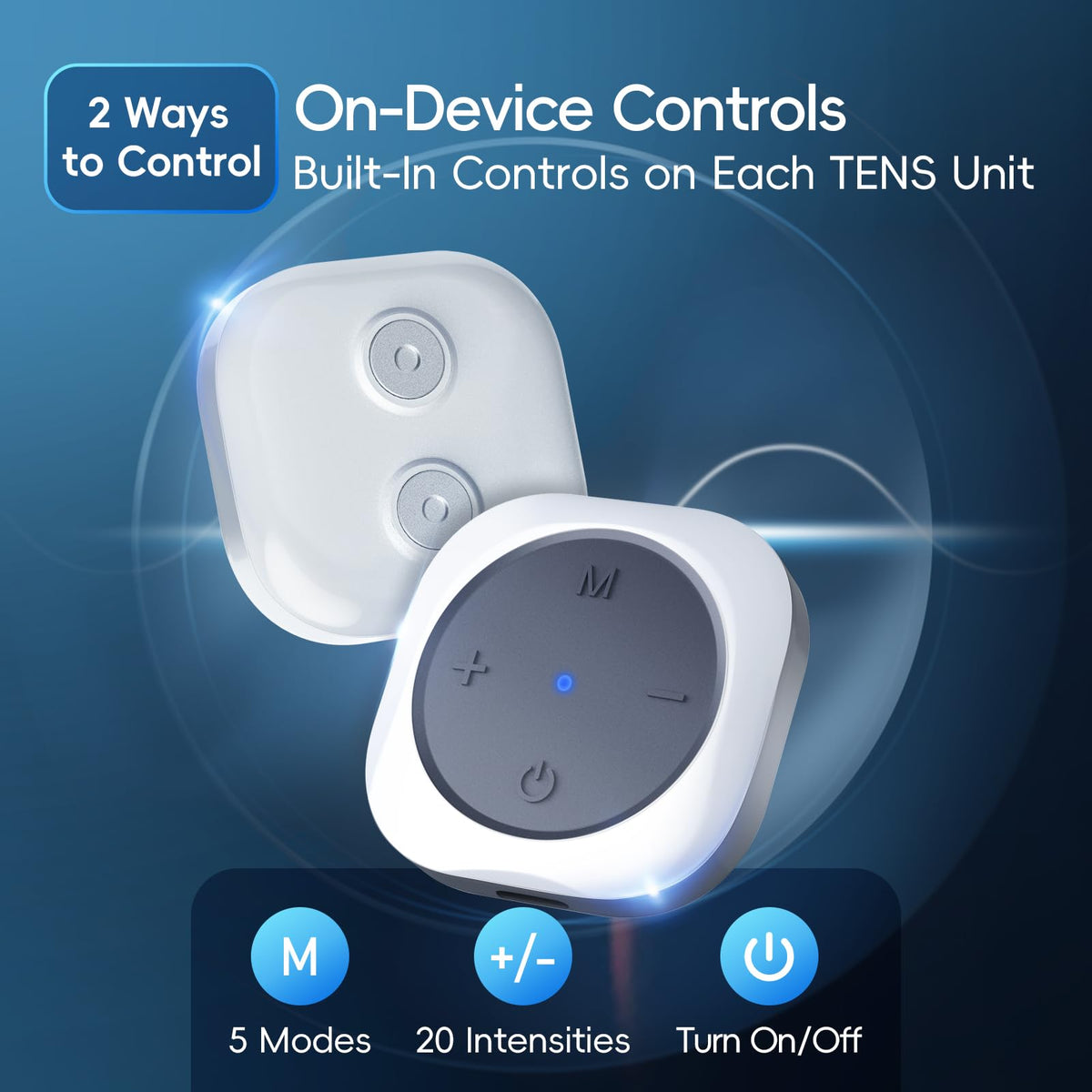 Comfytemp 30 Modes Wireless TENS Unit Muscle Stimulator for Pain Relief