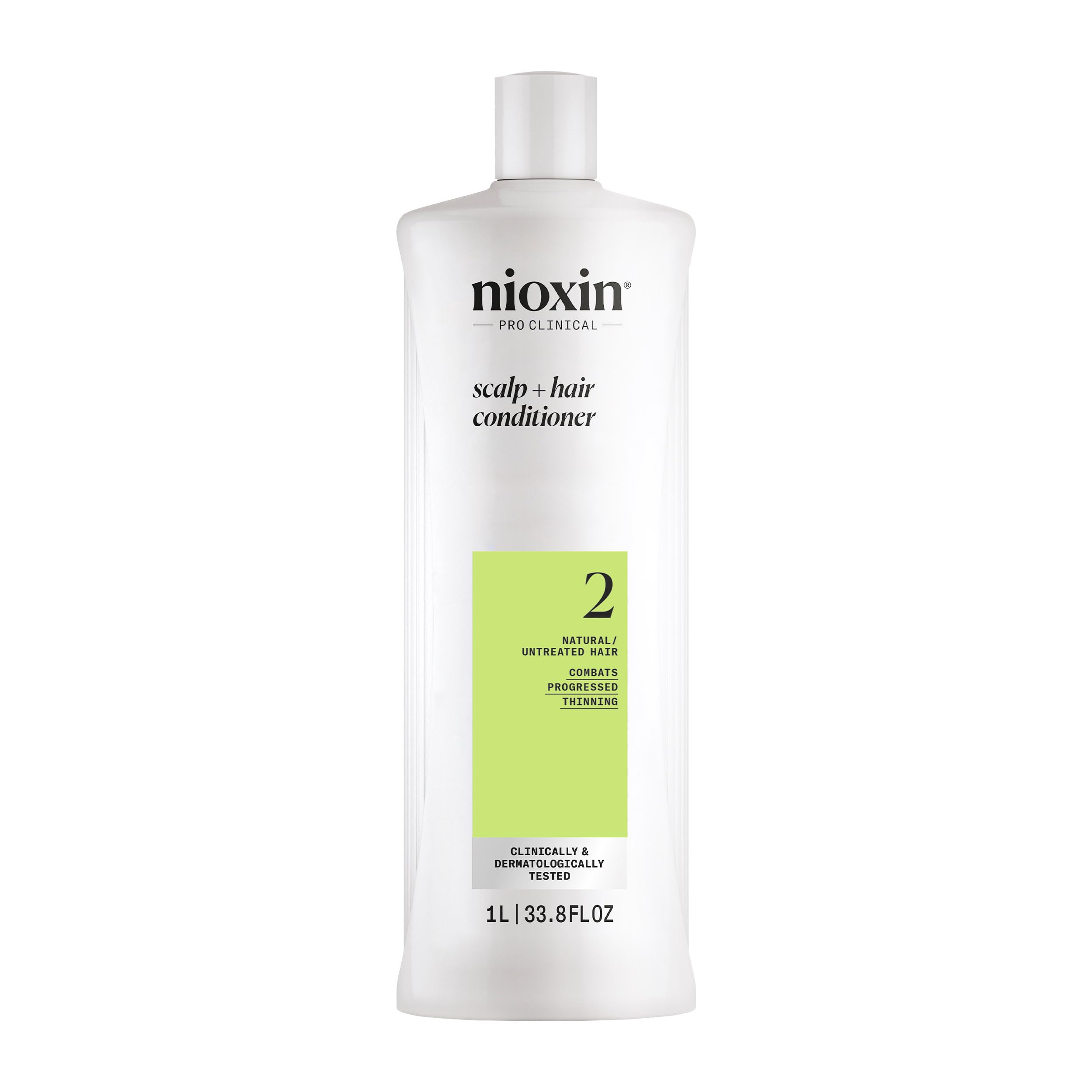 NIOXIN System 2 Scalp Care | Conditioner | Hair Thickening For Natural Hair | Scalp Health | For Natural Hair with Progressed Thinning | Boost Hair Density with Niacinamide & Biotin | Refreshed Scalp