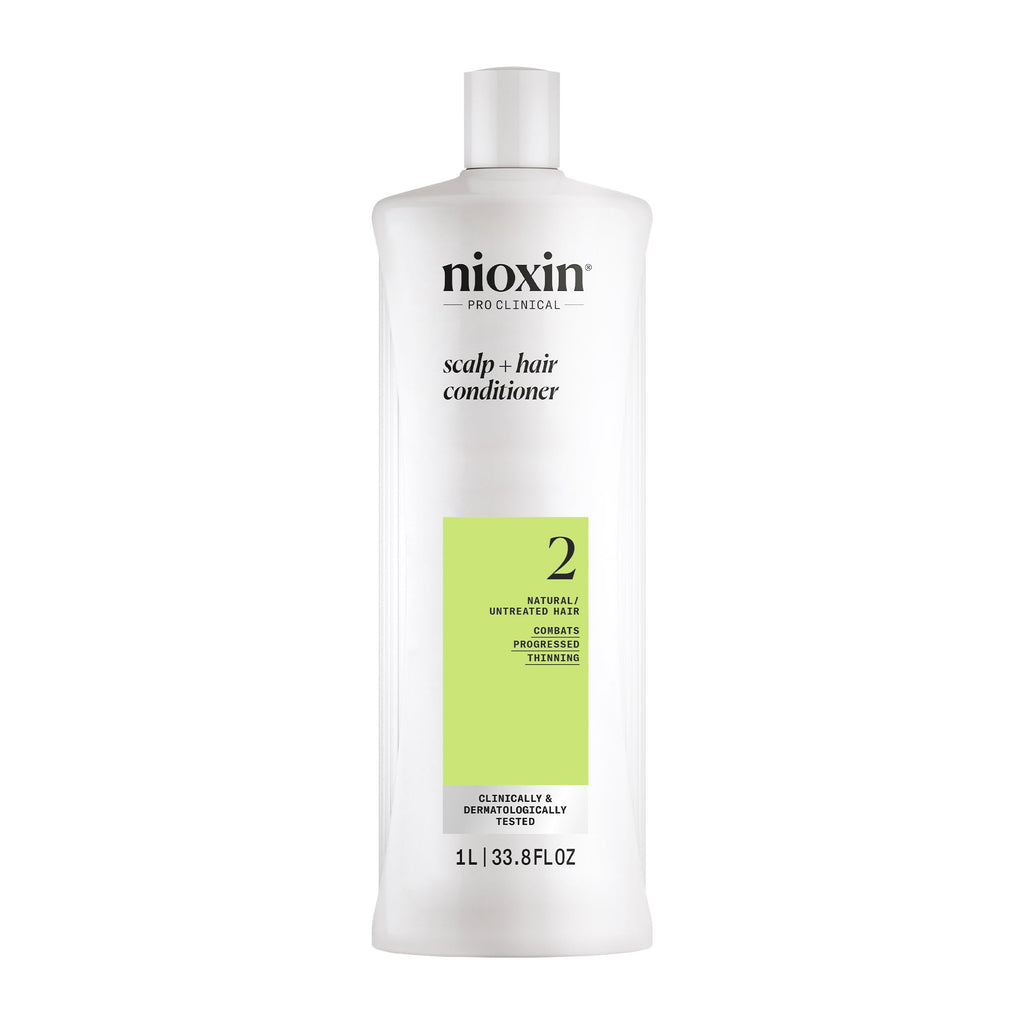 NIOXIN System 2 Scalp Care | Conditioner | Hair Thickening For Natural Hair | Scalp Health | For Natural Hair with Progressed Thinning | Boost Hair Density with Niacinamide & Biotin | Refreshed Scalp