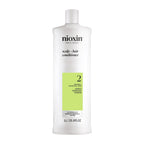 NIOXIN System 2 Scalp Care | Conditioner | Hair Thickening For Natural Hair | Scalp Health | For Natural Hair with Progressed Thinning | Boost Hair Density with Niacinamide & Biotin | Refreshed Scalp
