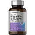 Horbäach Essential Digestive Enzymes | 100 Capsules | Enzyme Blend for Men & Women | Non-GMO & Gluten Free Supplement