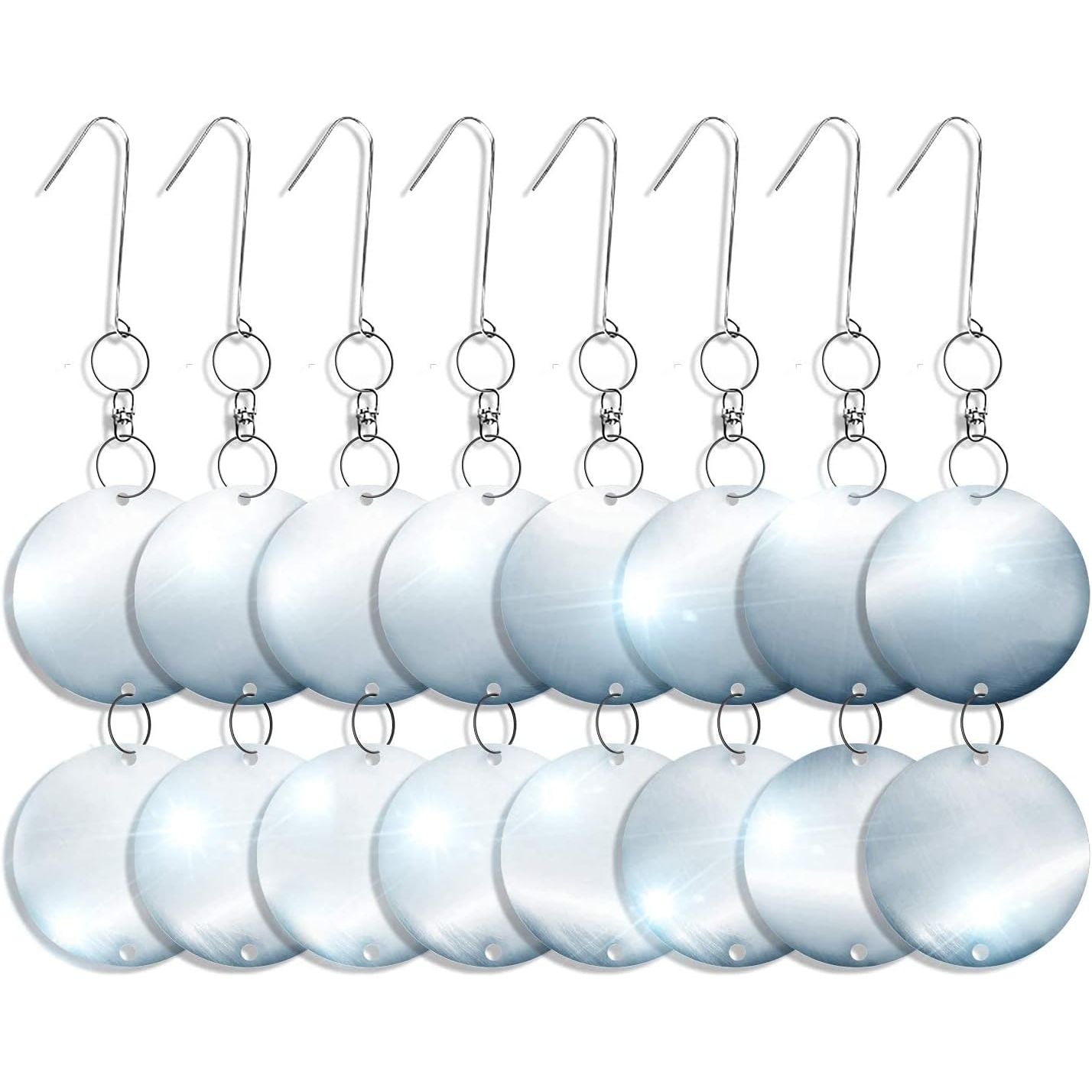 Buy now De-Bird Reflective Diverter Discs Bird Deterrents for Outside - 8-Pack, Silver Acrylic, Garden Style - Easy to Install with Swivel Action, Reflective Shine & Humane Bird Repellent Devices Outdoor at indiglob india