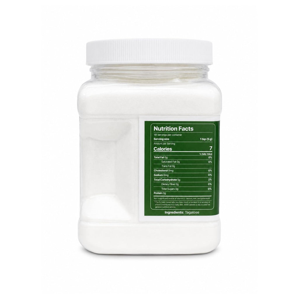 TAGATOSE, Pure Granulated, 2 lb, Prebiotic, Keto, Sugar Replacement, Low Calorie, Non-GMO