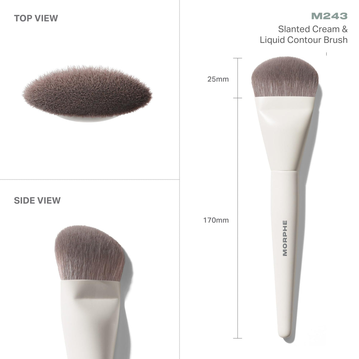MORPHE M243 Slanted Cream & Liquid Contour Brush (1 Count)