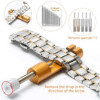 Buy now Kingsdun Watch Battery Replacement Tool Kit, 168Pcs Watches Repair Band Strap Link Pins Remover Adjustment Repairing Tools Sets with Carrying Case & Manual at indiglob india