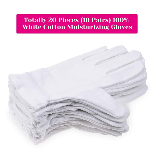 Buy now 100 Percent Cotton Gloves for Dry Hands Eczema, Selizo 10 Pairs White Cotton Gloves for Women Dry Hands Moisturizing Cosmetic Sensitive Irritated Skin Spa at indiglob india