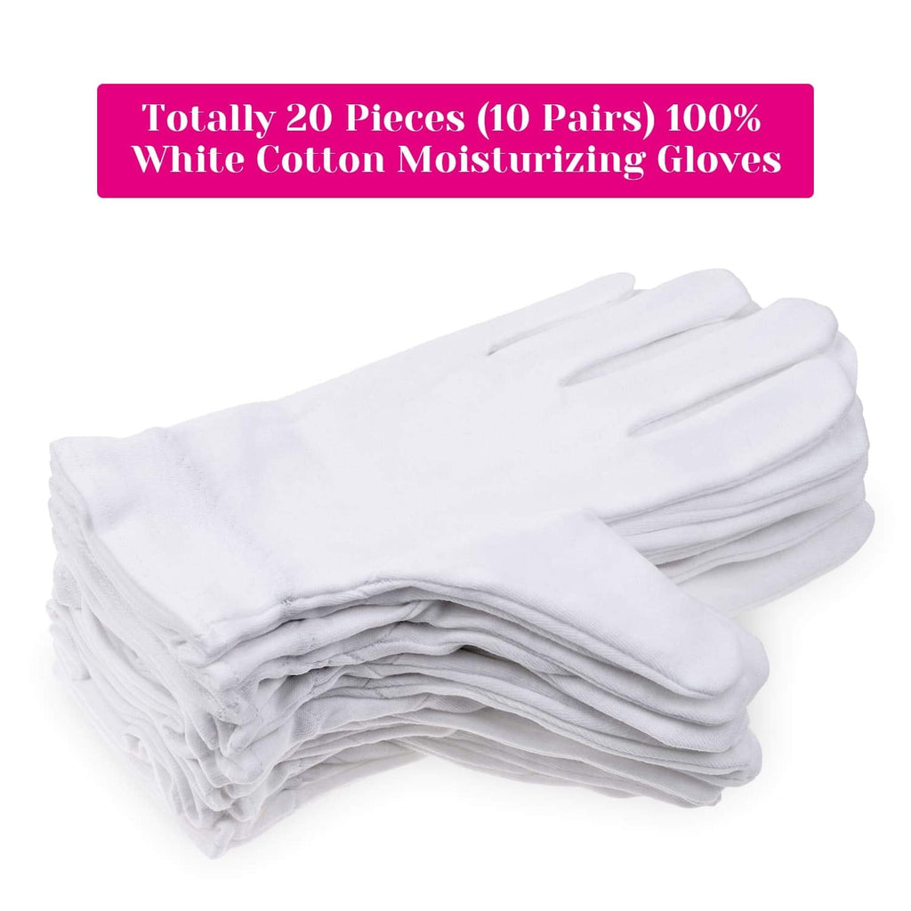 Buy now 100 Percent Cotton Gloves for Dry Hands Eczema, Selizo 10 Pairs White Cotton Gloves for Women Dry Hands Moisturizing Cosmetic Sensitive Irritated Skin Spa at indiglob india