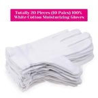 Buy now 100 Percent Cotton Gloves for Dry Hands Eczema, Selizo 10 Pairs White Cotton Gloves for Women Dry Hands Moisturizing Cosmetic Sensitive Irritated Skin Spa at indiglob india