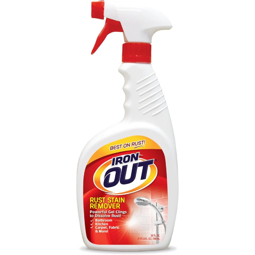 Buy now Iron OUT Rust Stain Remover Spray Gel, Remove Rust Stains in Bathrooms, Kitchens, Laundry, and Outdoors, Made in the USA, 24 Ounces 24 Fl Oz (Pack of 1) Spray Gel at indiglob india