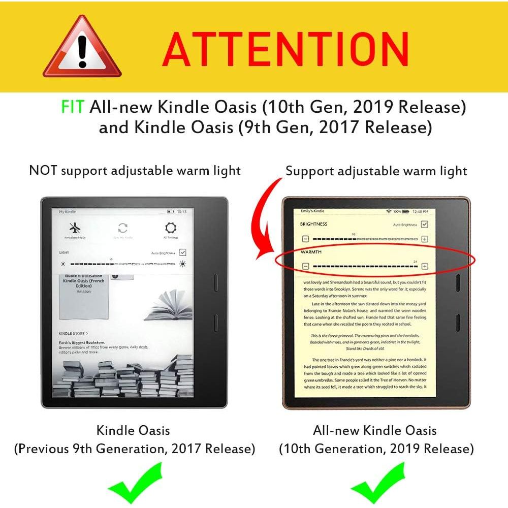 Buy now Fintie Origami Case for 7" Kindle Oasis (10th/9th Generation, 2019/2017 Release) - Slim Fit Stand Cover Support Hands Free Reading with Auto Wake Sleep, Denim Charcoal at indiglob india