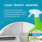 StoneTech Stone & Tile Cleaner Spray – Daily Cleaner for Granite, Marble, Ceramic, Porcelain & Stone – Removes Spills, Dirt & Grease – pH Neutral - 2-Pack, 24oz each + 2 Microfiber Cloths