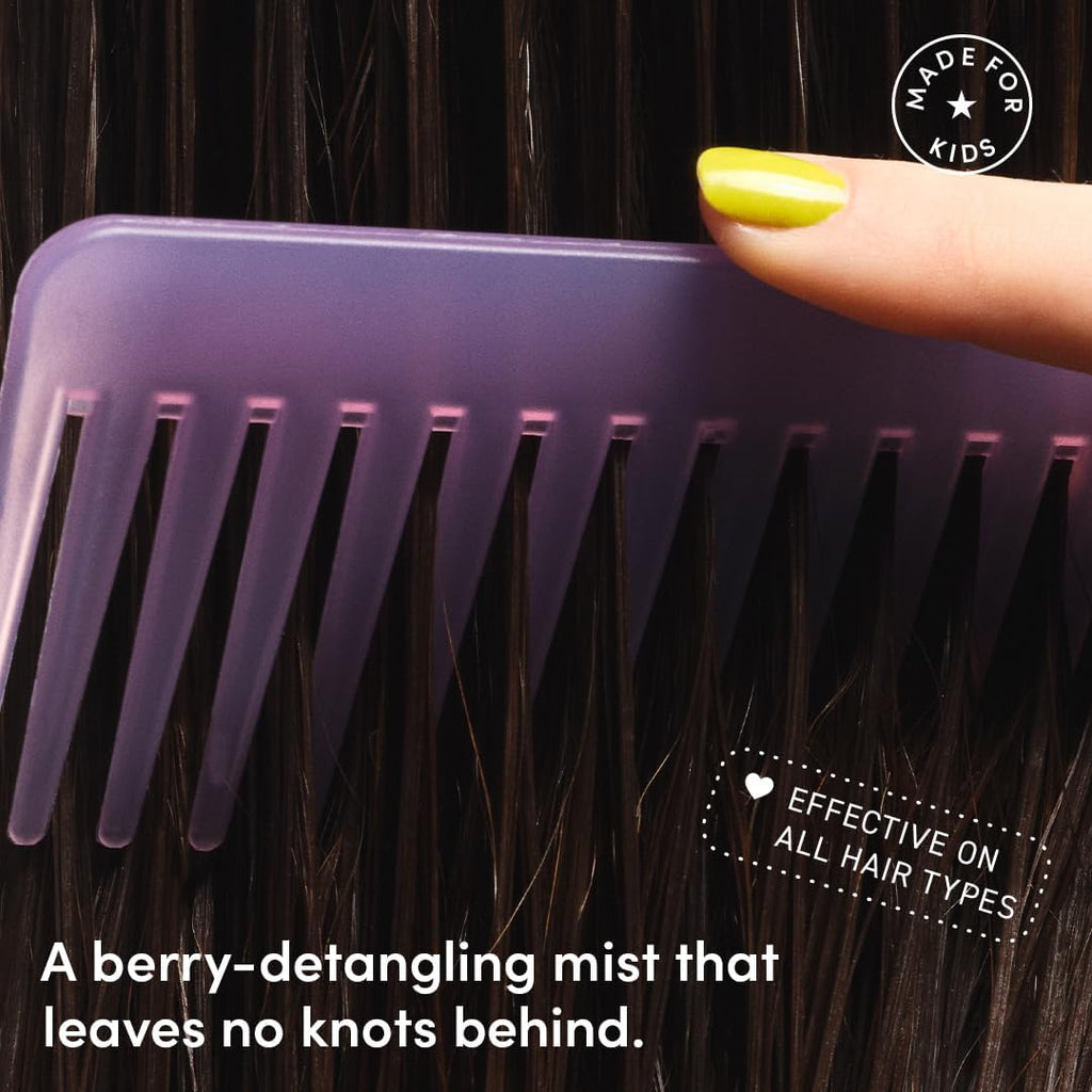 Evereden Kids 4-in-1 Detangler Spray, Silicone-Free, EWG Verified, Vegan | Developed with Harvard & Stanford Dermatologists, 4-in-1 Leave-In Conditioner for Girls, Straight, Curly Hair, Wet or Dry Use