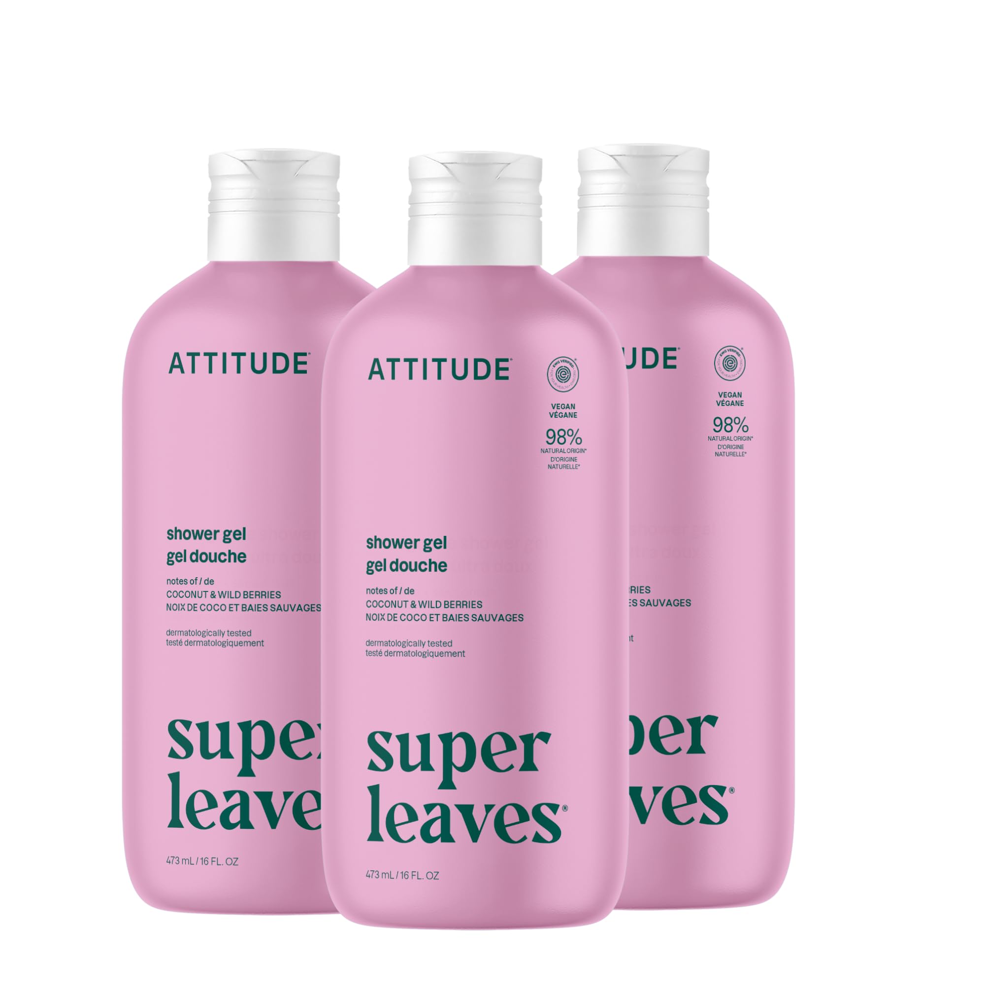 Buy now ATTITUDE Body Wash, EWG Verified Shower Gel, Dermatologically Tested, Plant and Mineral-Based, Vegan Personal Care Products, Pear & Amber Scent, 16 Fl Oz at indiglob india