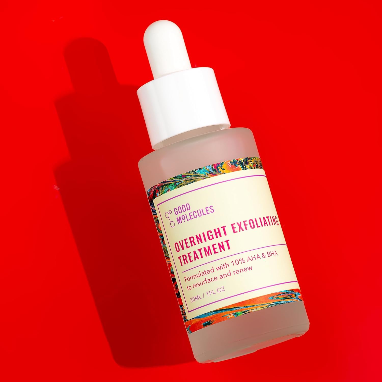 Good Molecules Overnight Exfoliating Treatment, AHA BHA, Pack of 3 | Resurfaces and renews the look of skin overnight with AHA and BHA. Use up to 3 nights a week with daytime SPF.