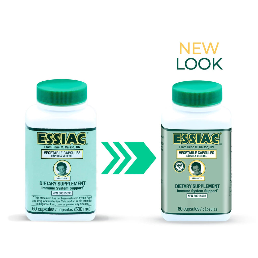 ESSIAC Tea All-Natural Herbal Extract Capsules – 60 Capsules | Powerful Antioxidant Blend to Help Promote Overall Health & Well-Being | Original Formula Since 1922