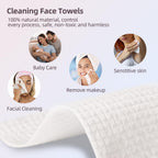 Disposable Face Towels,Viscose Biodegradable Large Dry Wipes,Super Soft & Thick Face Cleansing Towels,Daily Facial Tissues for Sensitive Skin, Makeup Removing,Facial Clean,Nursing,Travel (50 Count)