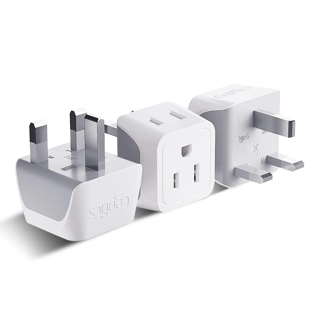 Buy now Ceptics Schuko Germany, France Plug Adapter, Dual Input - Ultra Compact Light Weight - Usa to Russia, South Korea Travel Adaptor Plug - Type E/F (3 Pack) at indiglob india