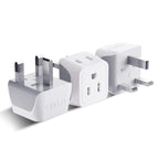 Buy now Ceptics Schuko Germany, France Plug Adapter, Dual Input - Ultra Compact Light Weight - Usa to Russia, South Korea Travel Adaptor Plug - Type E/F (3 Pack) at indiglob india