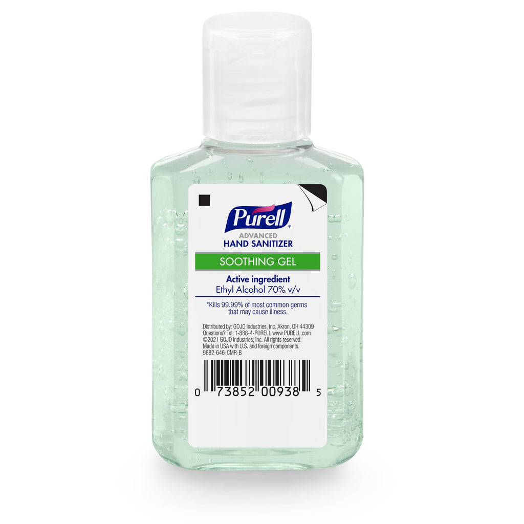 Purell Hand Sanitizer Soothing Gel Travel Bottle, 6ct x 2oz - 3156-04-EC