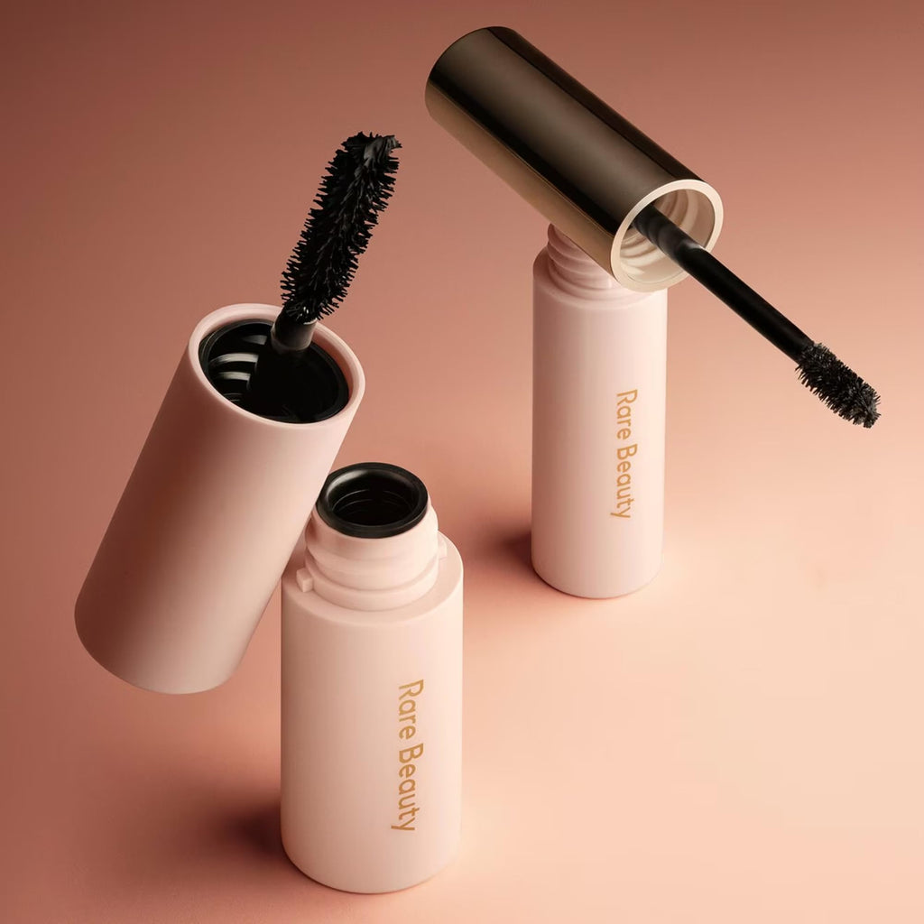 Buy now Rare Lash & Brow Essentials Set â€“ Mini Volumizing Mascara and Clear Lifting Brow Gel Duo for Fuller Lashes and Sculpted Brows at indiglob india