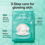 Buy now JMsolution Marine Luminous Pearl Deep Moisture 3 Step Skin Care Face Mask - Korean Skincare Facial Mask - boosting Brightening Moisturizing-10 Sheets for Dry Skin at indiglob india