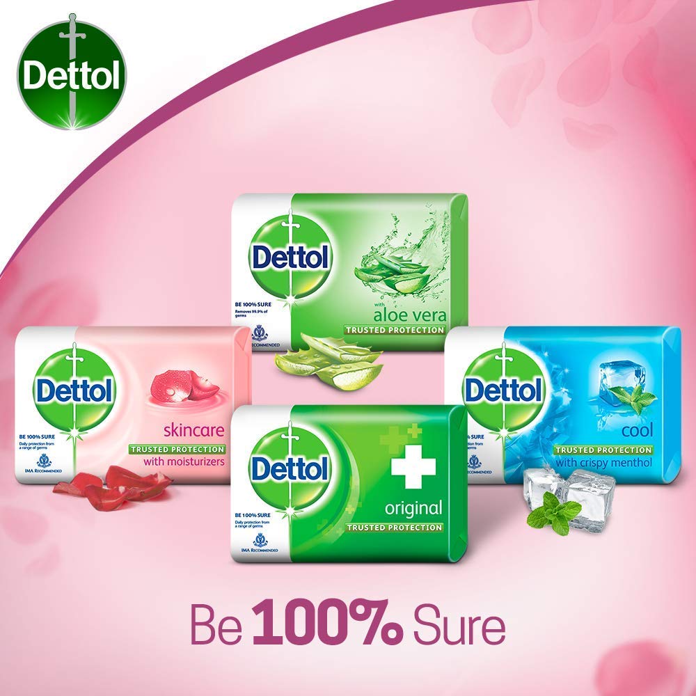 Dettol Skincare Soap, 125g (Pack of 4)
