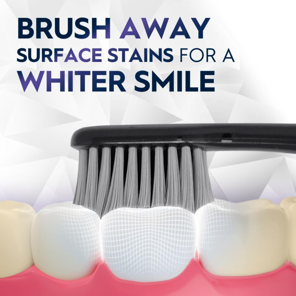 Buy now Oral-B 3D White Brilliance toothbrushes, 4 Count Toothbrush Extra Soft, Tough on Plaque, Gentle on Gums, whitening Tooth Brush at indiglob india
