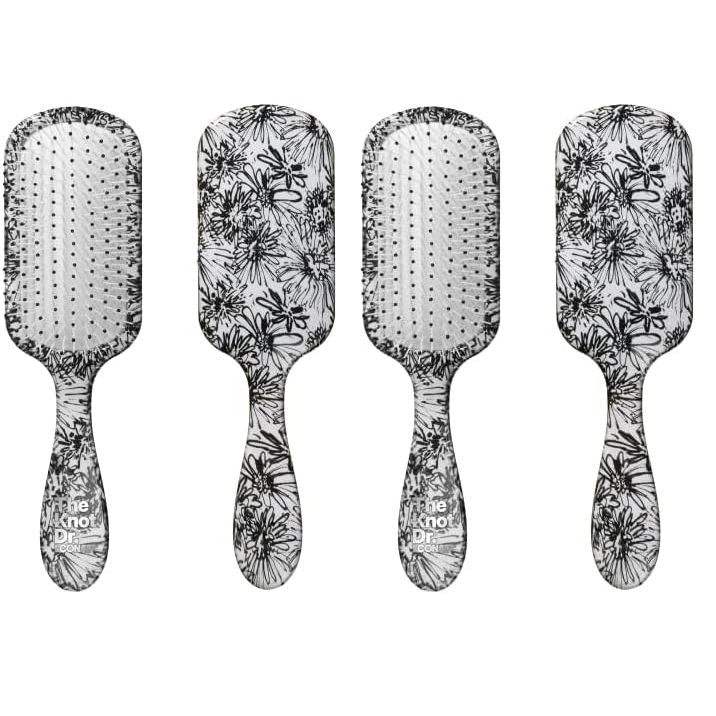 Buy now The Knot Dr. hair brush by Conair - Detangling hair brush - Removes Knots and Tangles in wet or dry Hair - hair brushes for women - Pink 1 Count (Pack of 2) Black White Floral at indiglob india