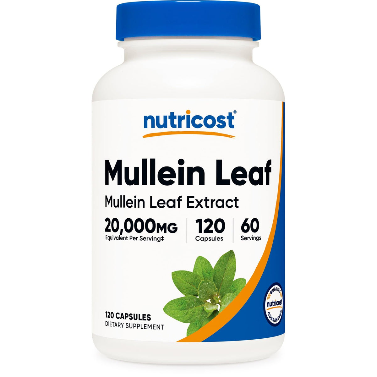 Nutricost Mullein Leaf Extract 120 Capsules for 60 Serving Per Bottle