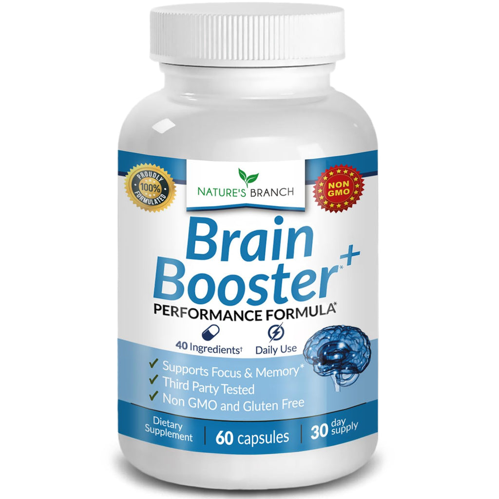40-in-1 Brain Booster Supplement for Focus, Memory, Clarity, Energy