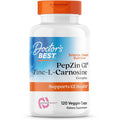 Doctor's Best PepZin GI, Zinc-L-Carnosine Complex for Men & Women - Zinc Carnosine Supplement Caps for Gut Health, Digestive Support, & Stomach Comfort, Vegan, Gluten Free - 120 Veg Capsules