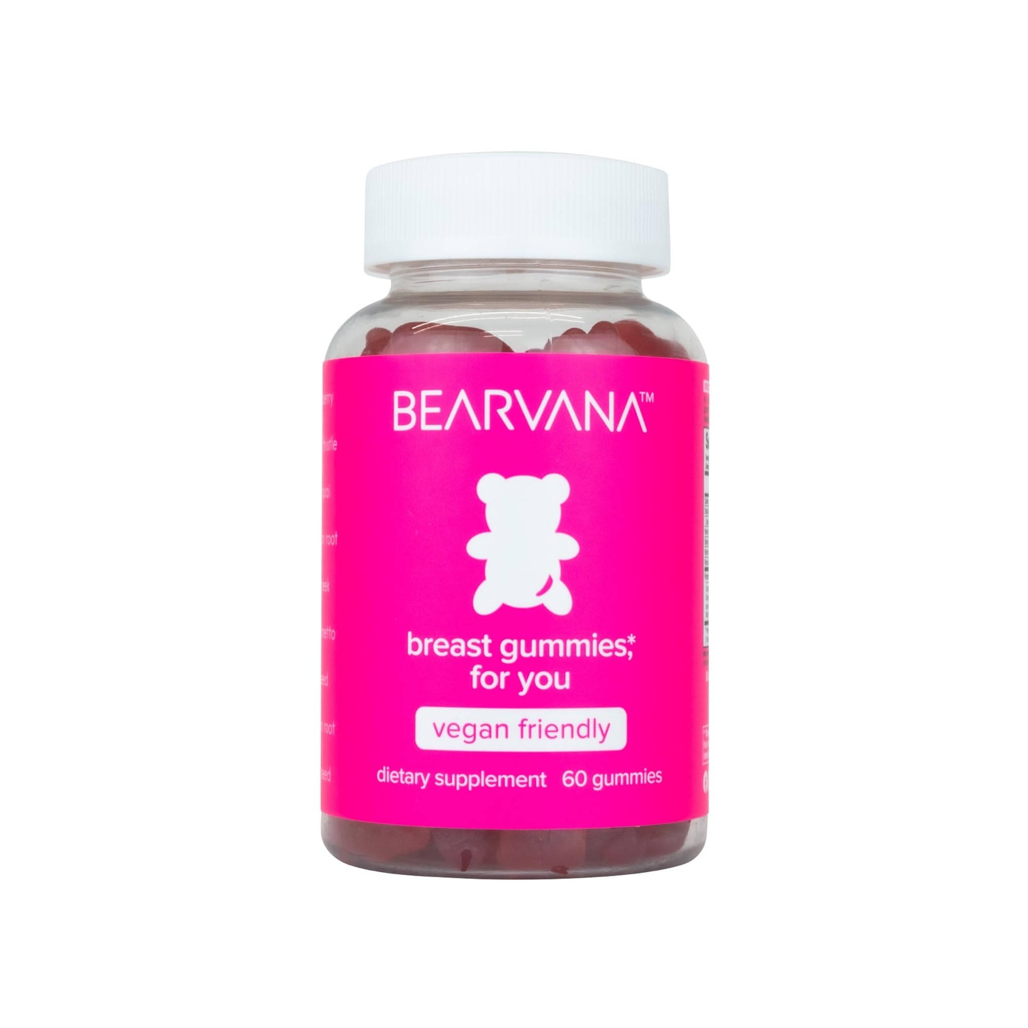 BEARVANA Top & Peach Support Women's Multivitamin Gummies, 120 CT(Berry) | Plant-Based Multivitamin Supplement for Women's Daily Wellness Support, Vegan-Friendly, Gluten-Free, Cruelty-Free and Non-GMO